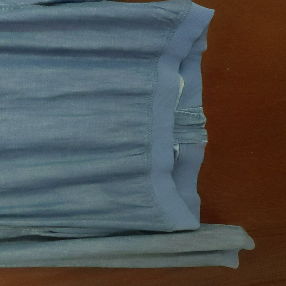 American Eagle Outfitters Light Blue Soft Denim Zip Jacket Size XL - Picture 8 of 9